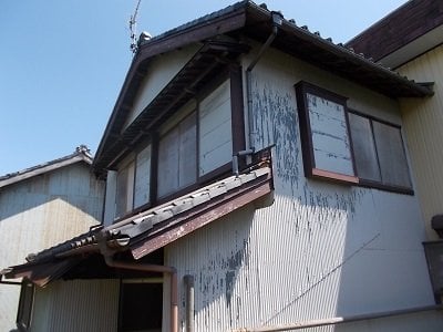トタン張替え着手前